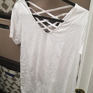 Nwt soma sport v neck cross back t shirt